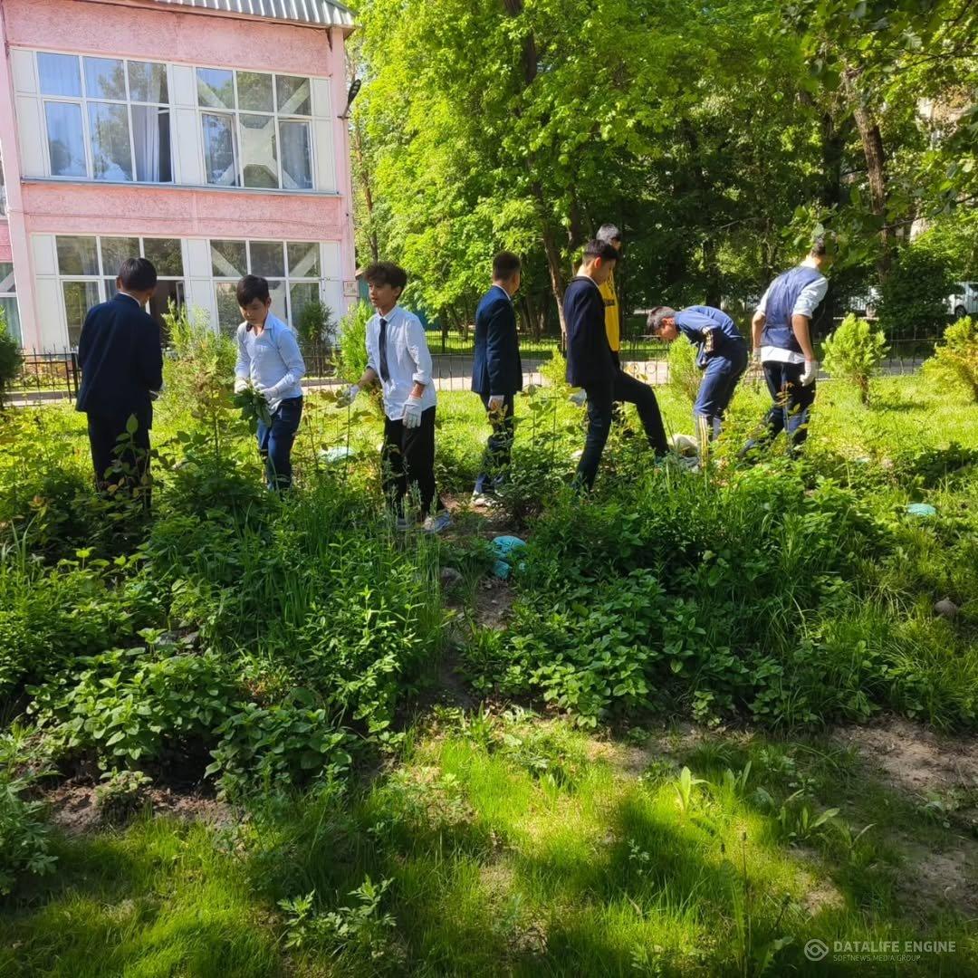 Қалалық сенбілікке мектебіміздің 5-8сынып оқушылары да өз үлесін қосты.