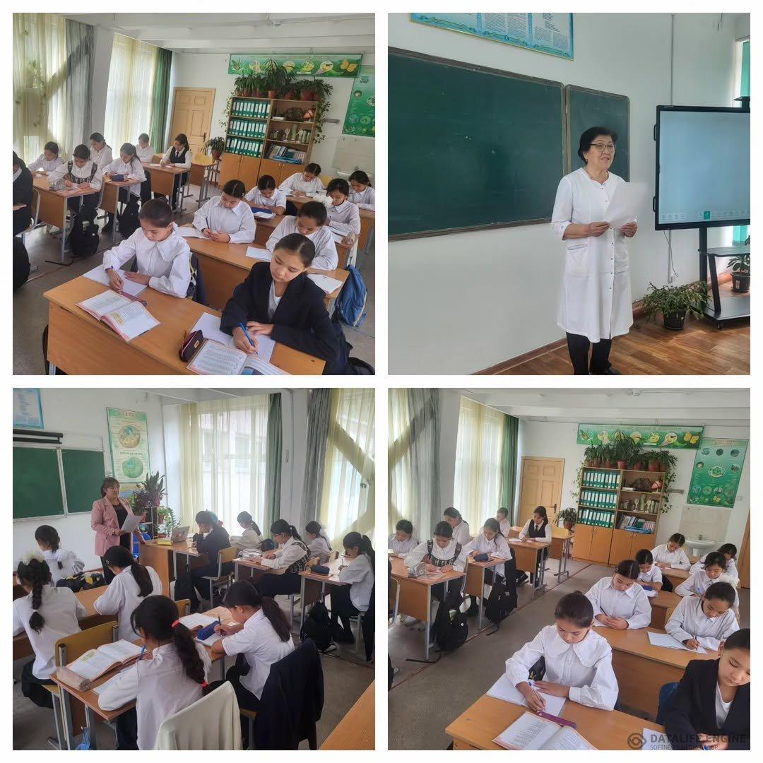 "Адамдардың  вирус папиломасының алдын алу" тақырыбымен 6-9сынып қыздарымен диктант жазылды.