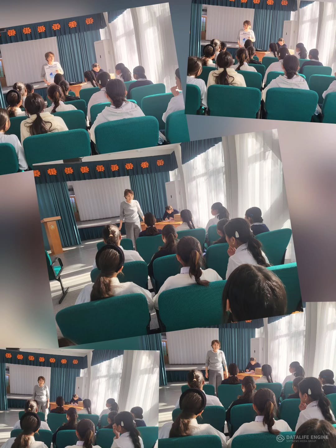 Проктер гэмбл компаниясынан дәрігер мамандар қыз балалармен "Санитарлық-гигиена туралы" әңгіме жүргізді,денсаулықты күтуге кеңестер берді.